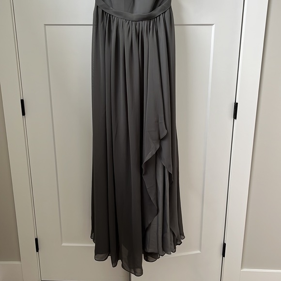 Bridesmaid dress in steel grey NEVER WORN size US14. - Picture 3 of 5